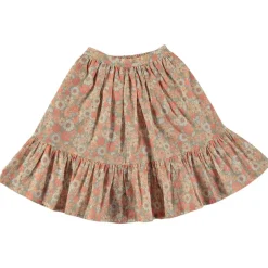 Blommig Lång Kjol Rosa>Tocoto Vintage Sale