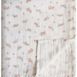 Blommig Swaddle Gräddvit>Mushie Hot