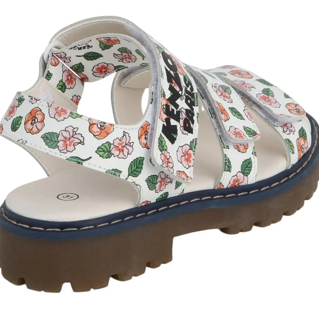 Blommiga Sandaler Elfenbensvit>Kenzo Outlet