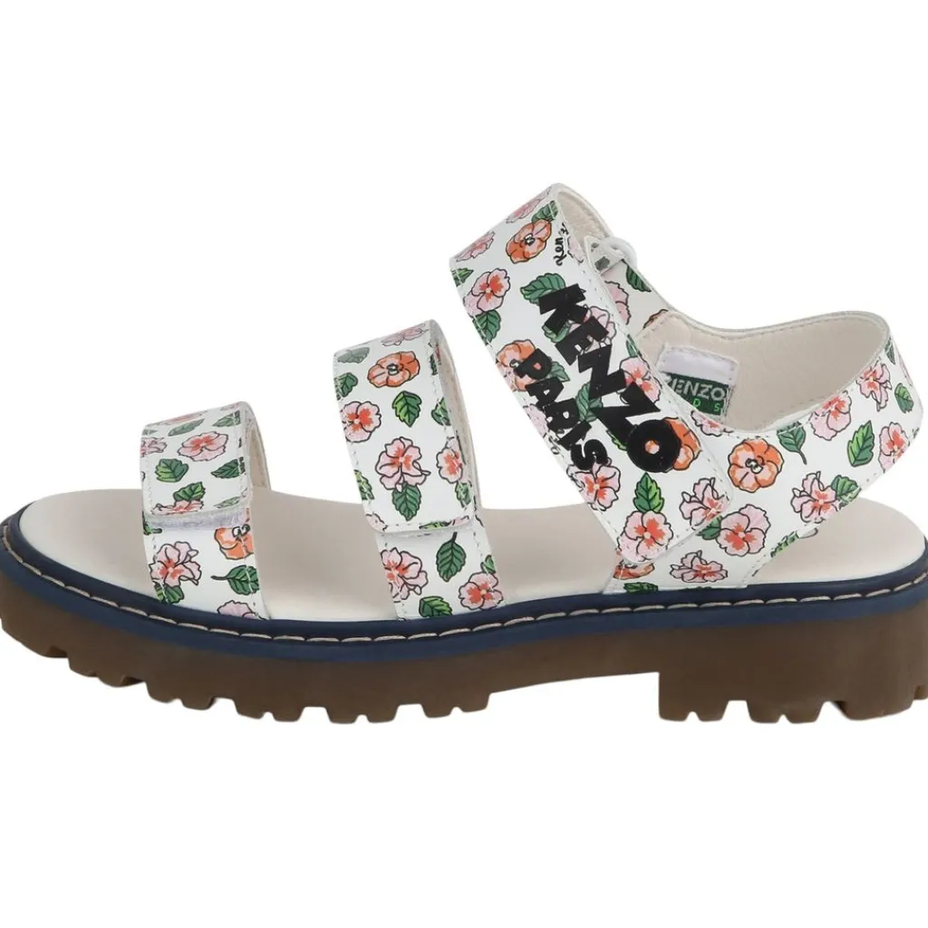 Blommiga Sandaler Elfenbensvit>Kenzo Outlet