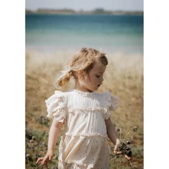 Blooming Kortärmad Klänning Sandshell Aop><noscript><img width=