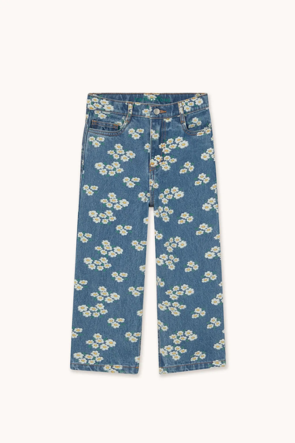 Blossoms Jeans Medium Wash Denim>Tinycottons Sale