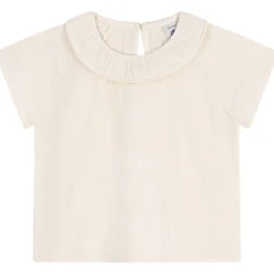Blus För Baby Gräddvit>Petit Bateau