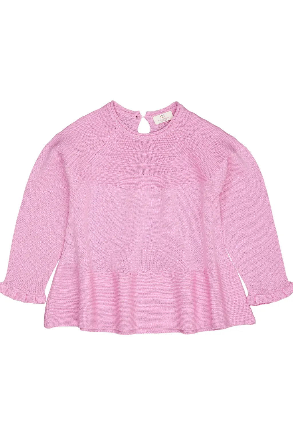 Blus Med Volang I Merinoullstickning Syringa>Copenhagen Colors Outlet