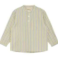 Bobby Skjorta Blue/Green Stripe>Flöss Clearance