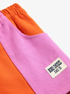 Color Block Shorts Orange><noscript><img width=