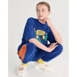 Frottéjoggingbyxor Midnight Blue><noscript><img width=
