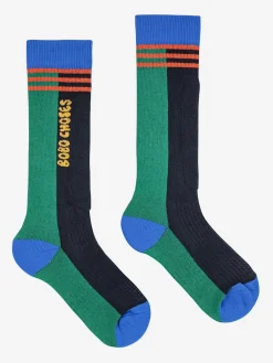 Långa Skidstrumpor Midnight Blue>Bobo Choses Best