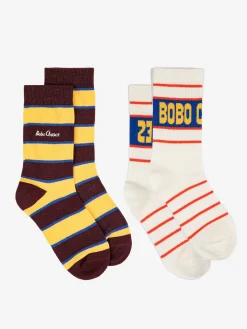 2-pack Höga Strumpor Multicolor>Bobo Choses Clearance