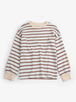Stripes Långärmad T-shirt Light Blue>Bobo Choses Sale