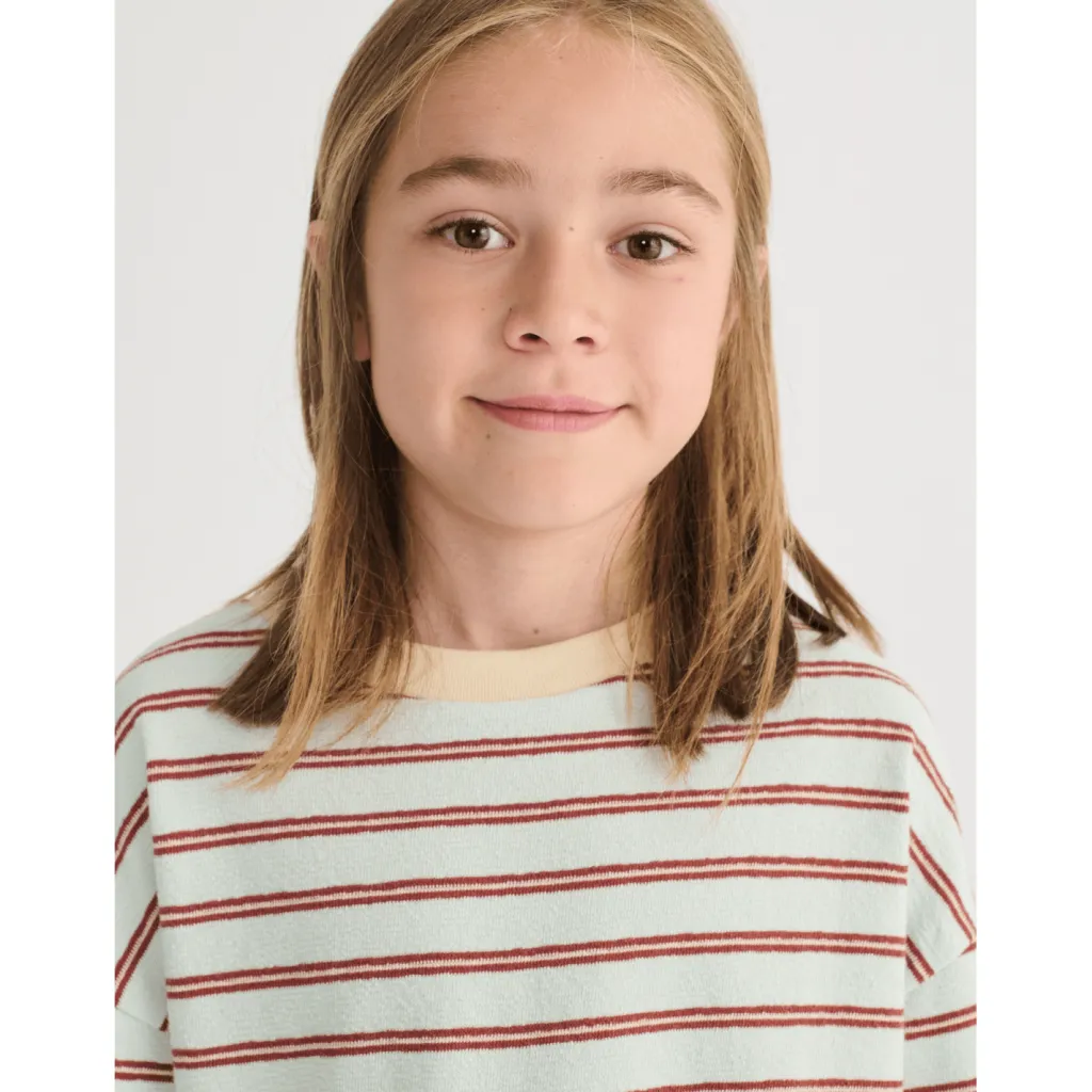 Stripes Långärmad T-shirt Light Blue>Bobo Choses Sale
