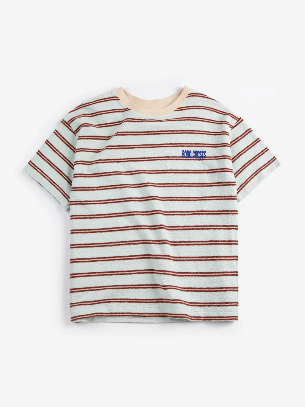 Stripes T-shirt Light Blue>Bobo Choses Outlet