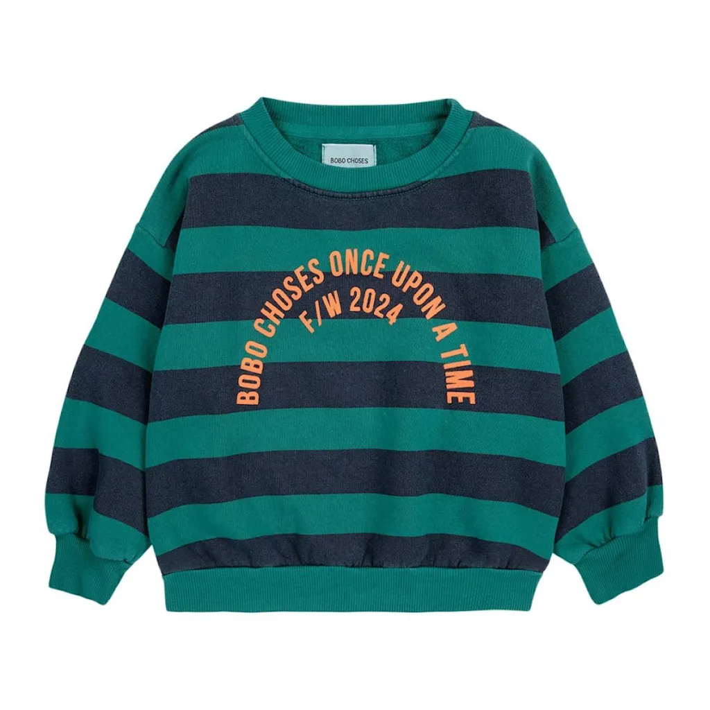 Bobo Circle Randig Tröja Midnight Blue>Bobo Choses Sale