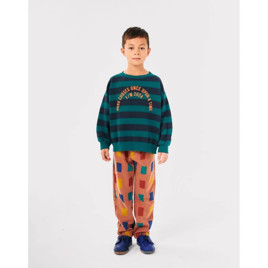 Bobo Circle Randig Tröja Midnight Blue>Bobo Choses Sale