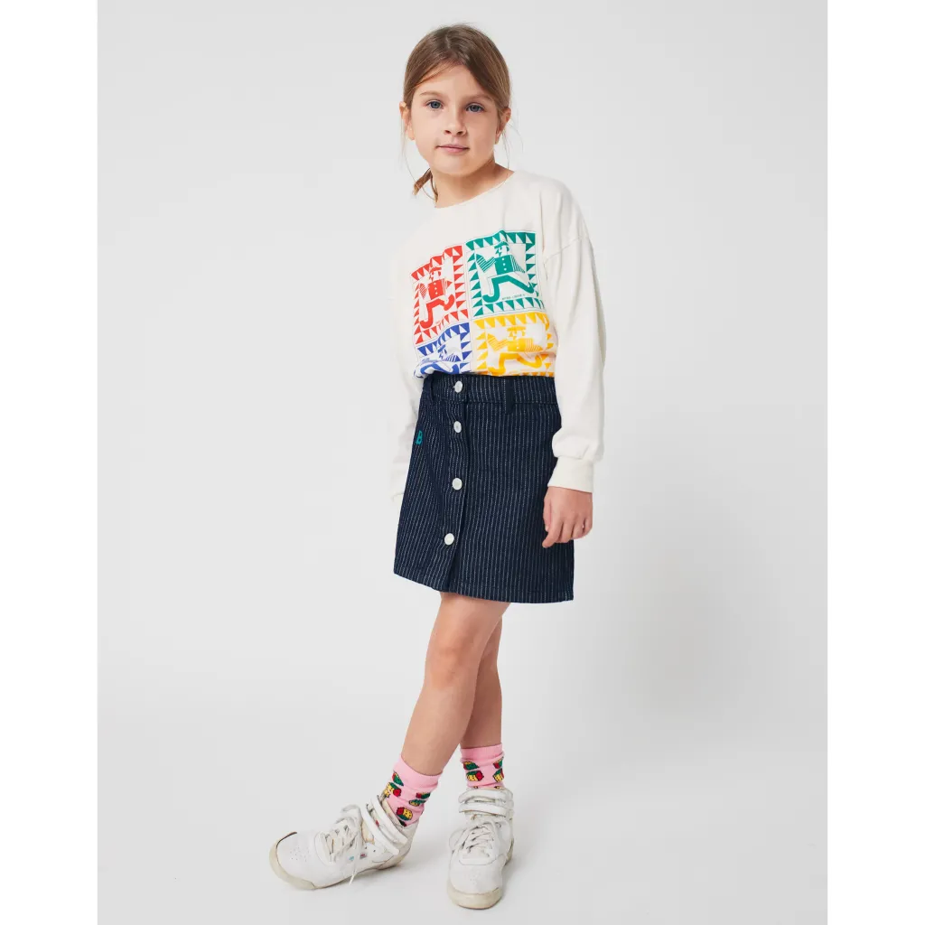 Bobo Denim Kjol Navy Blue>Bobo Choses Discount