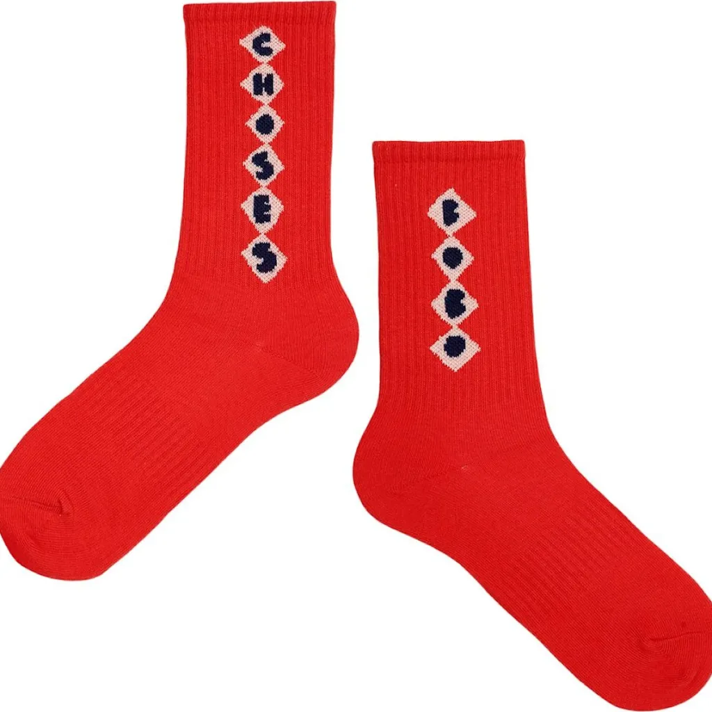 Bobo Diamonds Långa Strumpor Röd>Bobo Choses Hot