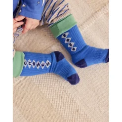 Bobo Diamonds Långa Strumpor För Baby Blå>Bobo Choses Sale