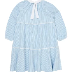 Bow Bäckebölja Klänning Sky Blue Cream Stripe>Copenhagen Colors Outlet