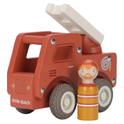 Brandbil Med Träfigur Red>Little Dutch Online