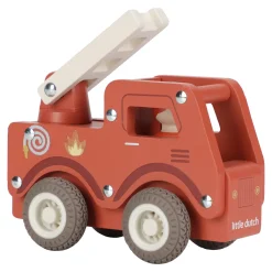 Brandbil Med Träfigur Red>Little Dutch Online