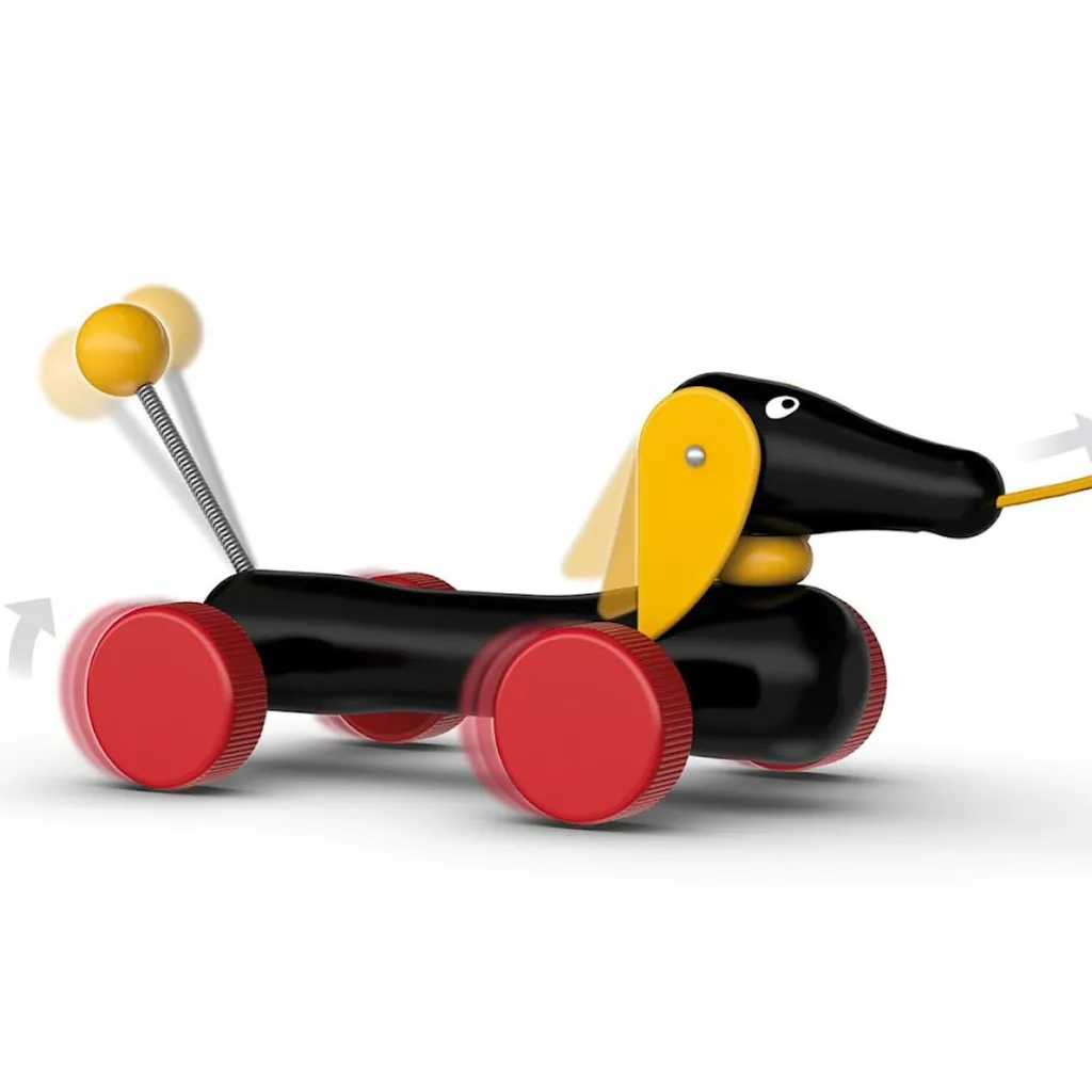 Baby - 30332 Dachshund Dragleksak Svart>BRIO