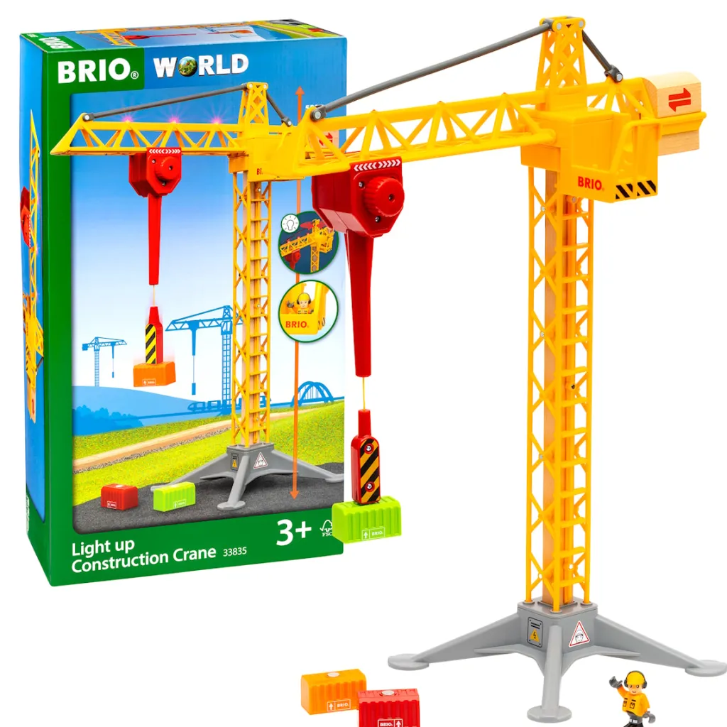 ® World - 33835 Light up Construction Crane Lekset>BRIO Sale