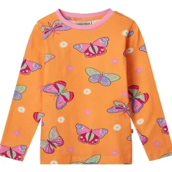 Butterflies Långärmad T-shirt Papaya>Småfolk Hot