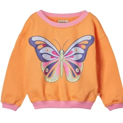 Butterfly Sweatshirt Papaya>Småfolk Discount