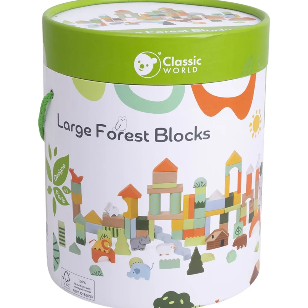 Byggstenar Skog Multicolor>Classic World Outlet