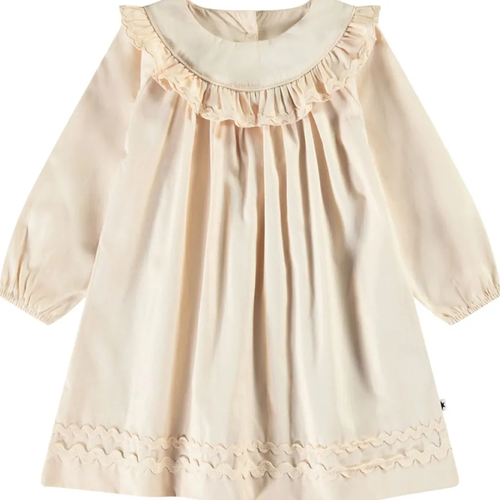 Cailin Long-Sleeved Dress Brazilian Sand>Molo New