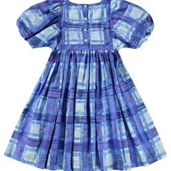 Calyita Short-Sleeved Dress Blue Checks><noscript><img width=