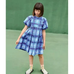 Calyita Short-Sleeved Dress Blue Checks><noscript><img width=
