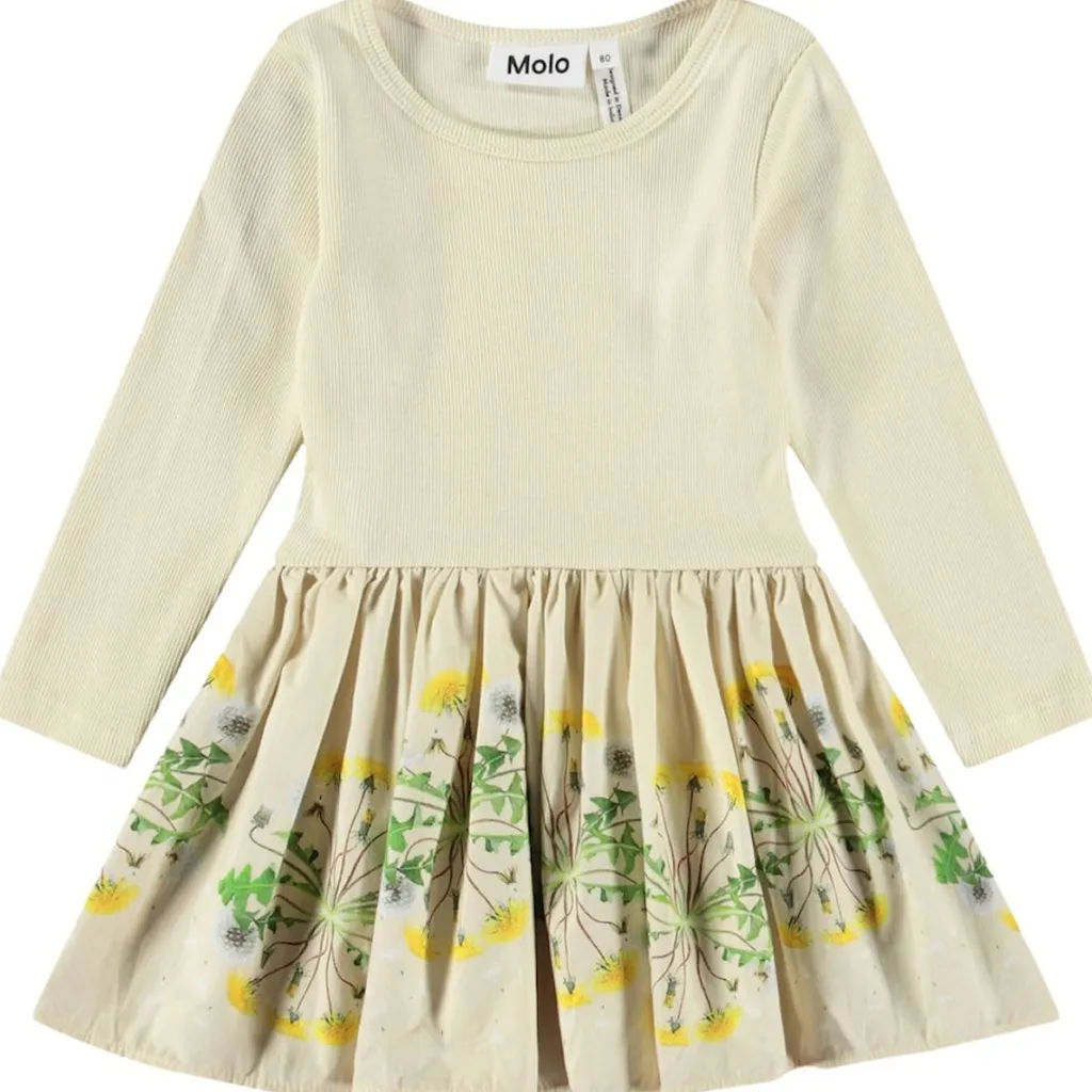 Candi Long-Sleeved Dress Baby Dandelion>Molo Clearance