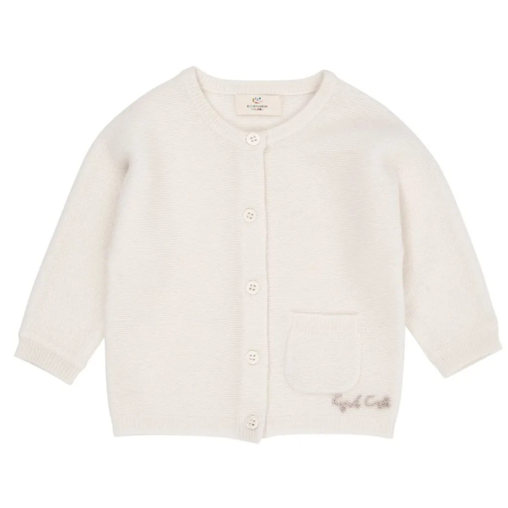 Cashmere Classic Baby Cardigan Cream>Copenhagen Colors Best