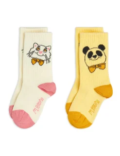 Cat & Panda 2-pack Strumpor>Mini Rodini Discount