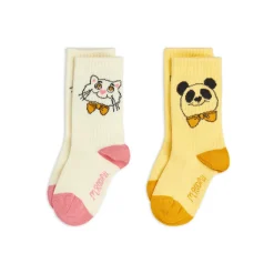 Cat & Panda 2-pack Strumpor>Mini Rodini Discount