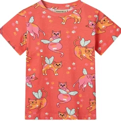 Cats T-shirt Pink Punch>Småfolk Online
