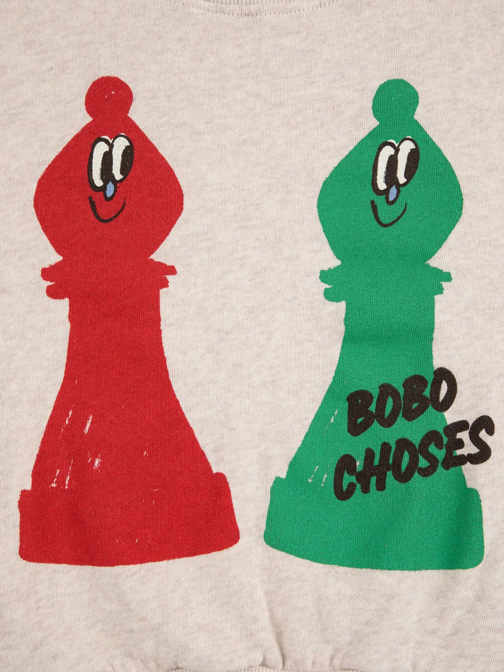 Checkmate Sweatshirt Offwhite>Bobo Choses Discount