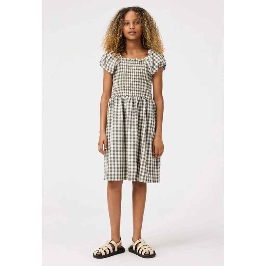 Cherisla Short-Sleeved Dress Sun Check>Molo New