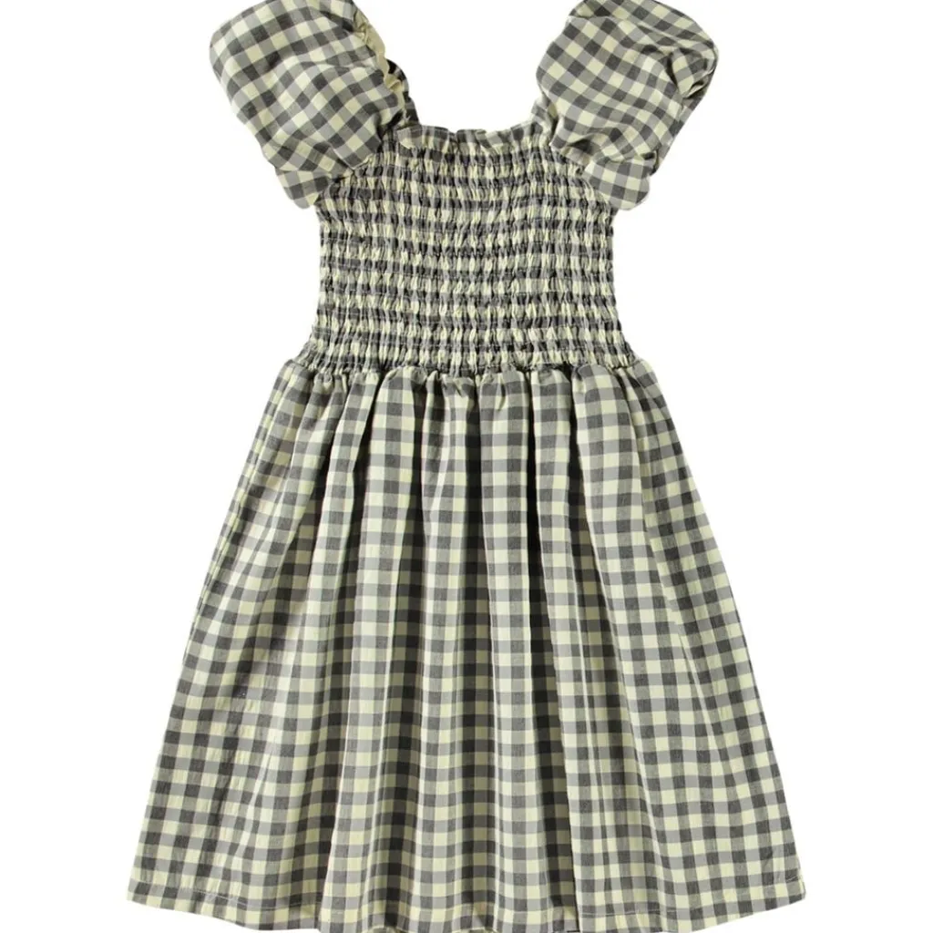 Cherisla Short-Sleeved Dress Sun Check>Molo New