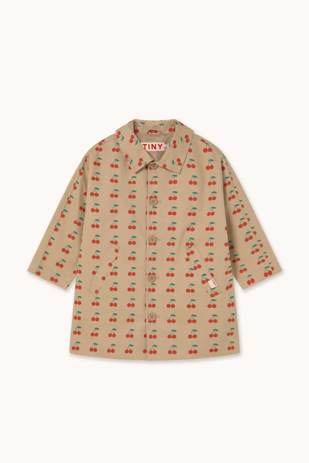 Cherries Trenchcoat Dark Vanilla>Tinycottons Online