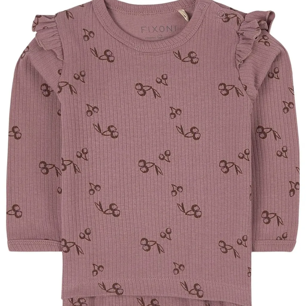 Cherry Långärmad T-shirt Grape Shake>Fixoni New