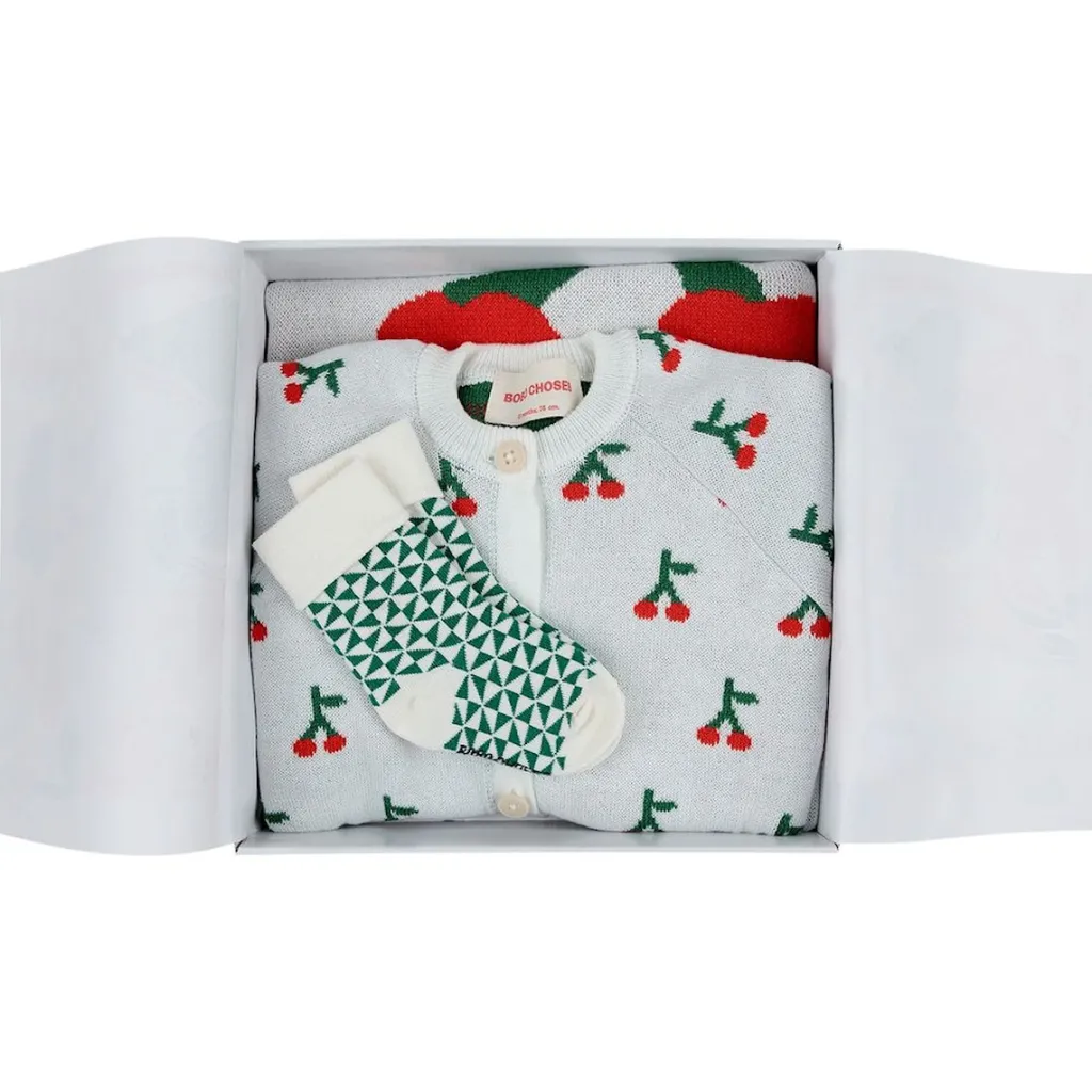 Cherry Stickat Gåvoset Naturvit>Bobo Choses Discount