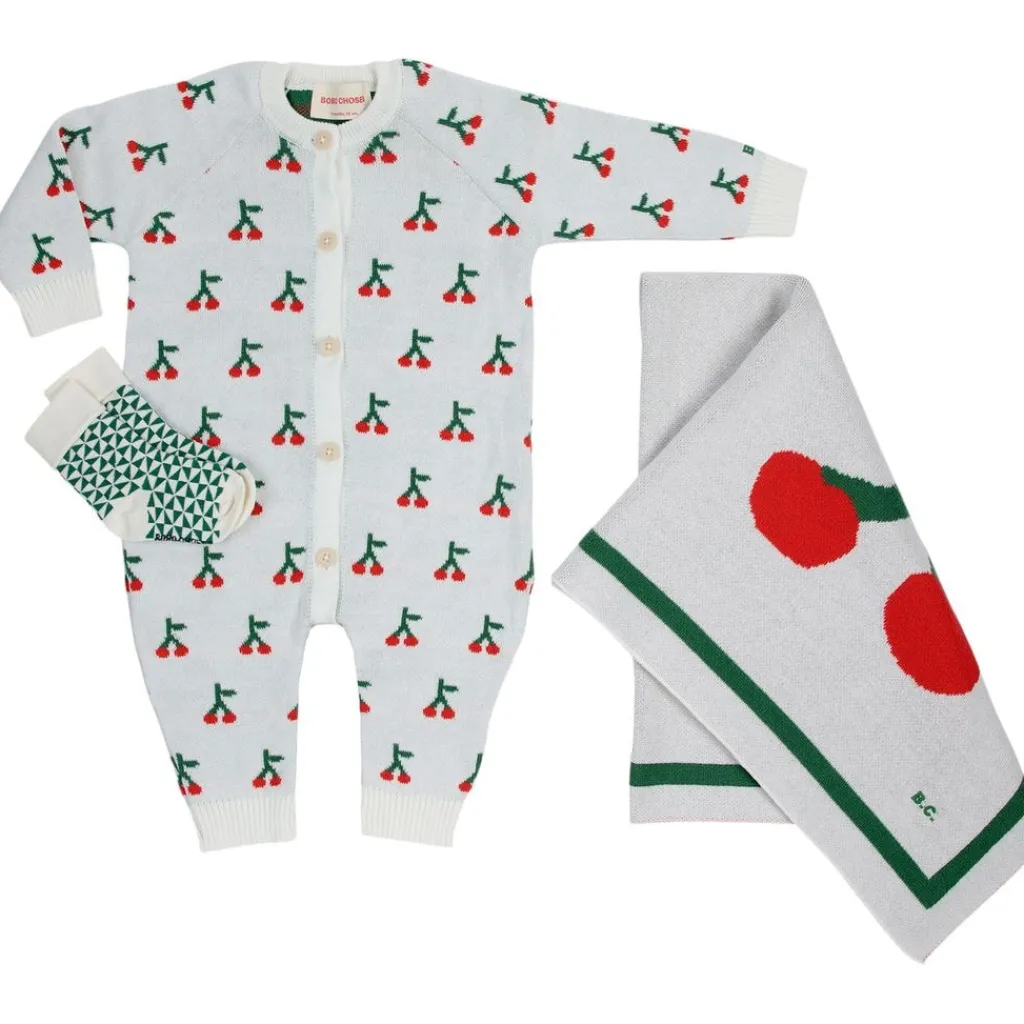 Cherry Stickat Gåvoset Naturvit>Bobo Choses Discount