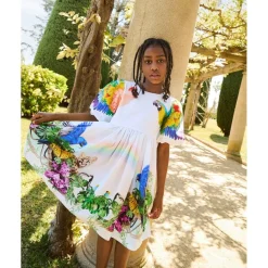 Chica Short-Sleeved Dress In The Jungle><noscript><img width=