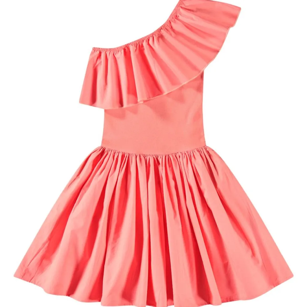 Chloey Short Sleeve Dress Warm Coral>Molo Best