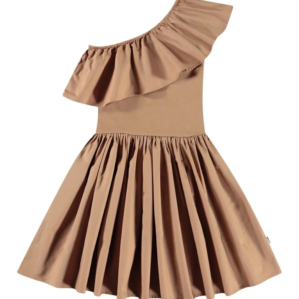 Chloey Short Sleeve Dress Sandalwood>Molo Best