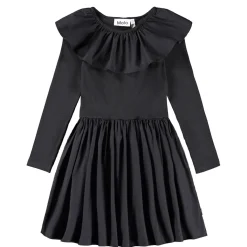 Cille Långärmad Klänning Black>Molo Sale