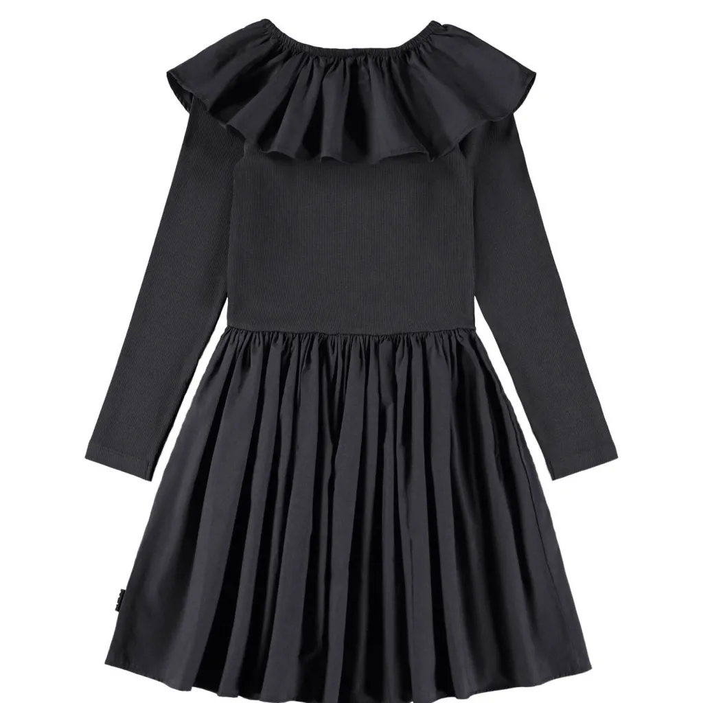 Cille Långärmad Klänning Black>Molo Sale