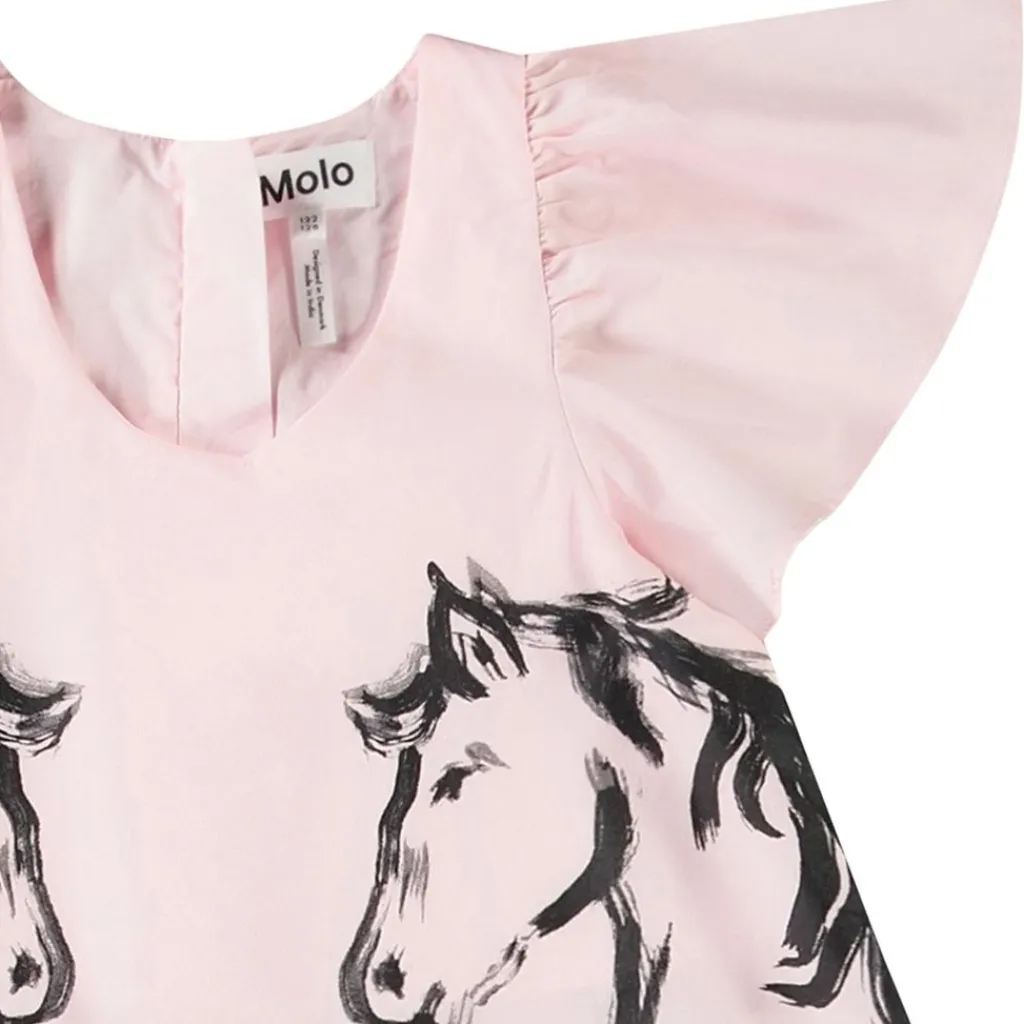 Cinda Short-Sleeved Dress Folklore Horses>Molo